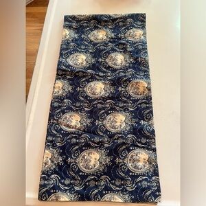 Vintage Blue and White Toile Patterned window valance
